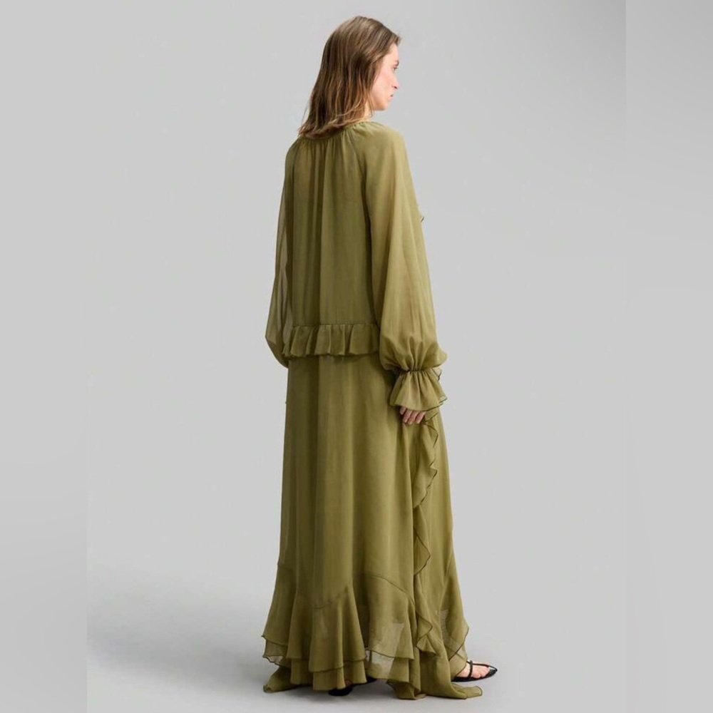 Boho ruffle chiffon dress - Picture 4 of 10
